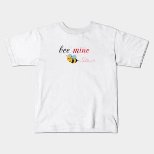 Bee Mine Valentines Day Design Kids T-Shirt